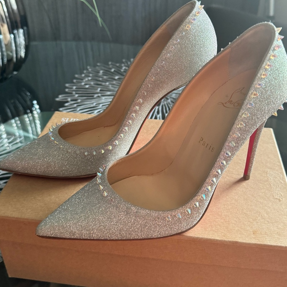 Christian Louboutin sparkle shoes